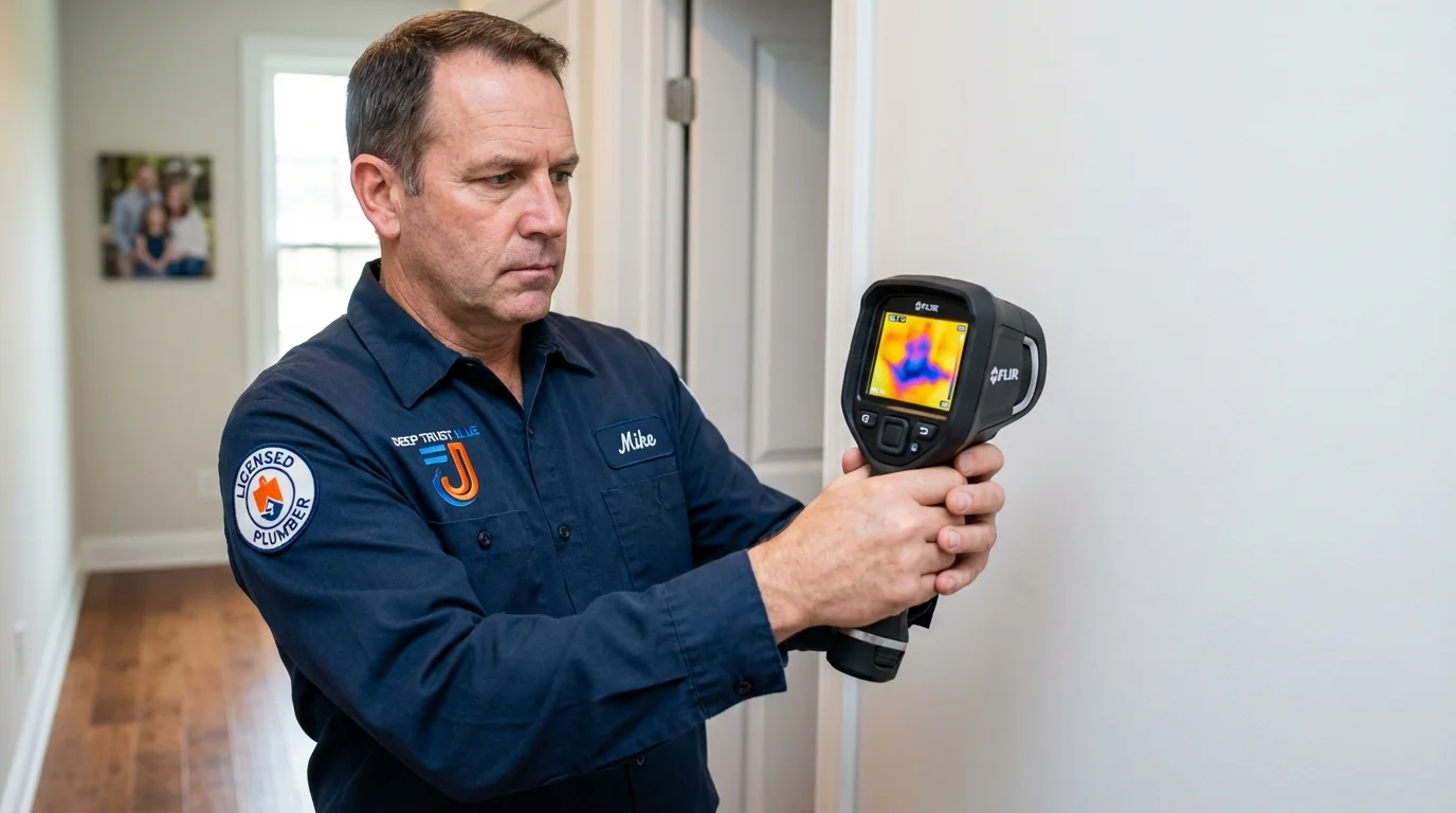 Thermal imaging leak detection by Johns Plumbing LLC in Malverne